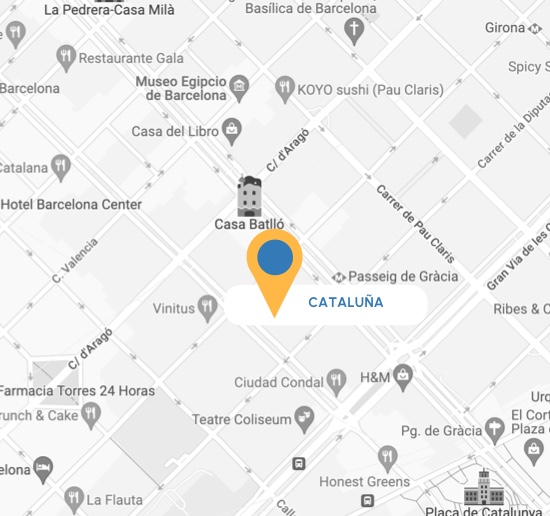 Mapa Abbantia oficina Cataluña