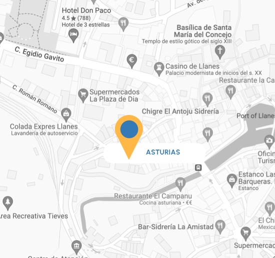 Mapa Abbantia oficina Asturias