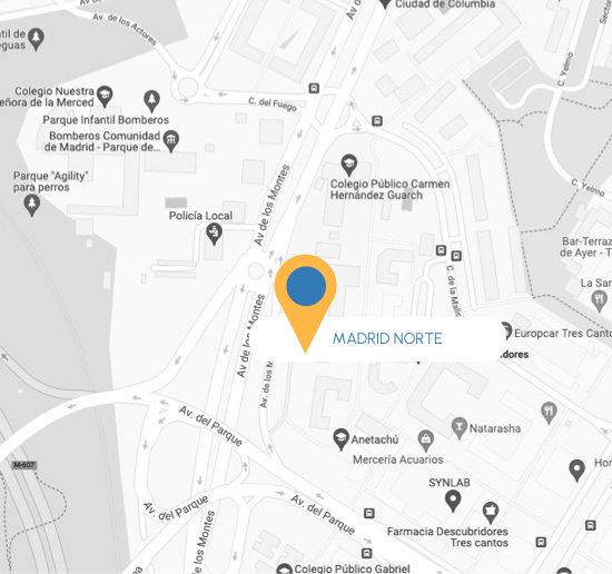 Mapa Abbantia oficina Madrid Norte